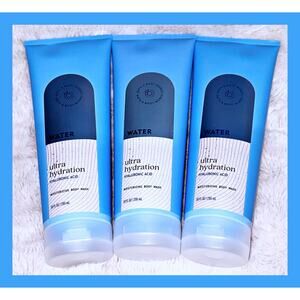 Bath & Body Works WATER Ultra Hydration Moisturizing Shower Cream Body Wash x3